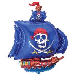 Fóliový balónek - pirátská loď