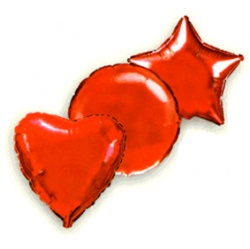 Fóliový balónek srdce - červený