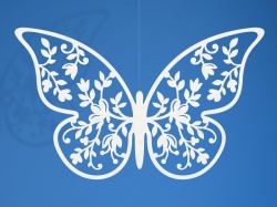 Svatební dekorace - motýl