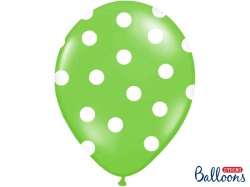 Balónek s puntíky - zelený