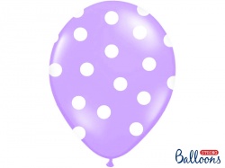 Balónek s puntíky - fialový