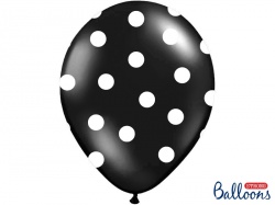 Balónek s puntíky - černý