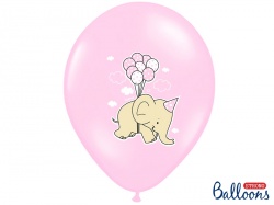 Růžové balónky se slony