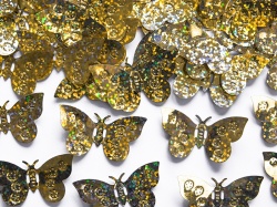 Konfety - motýli zlatá