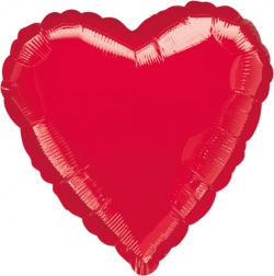 Balónek fóliový - Červené srdce